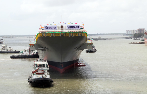 India’s first Indigenous Aircraft Carrier launched